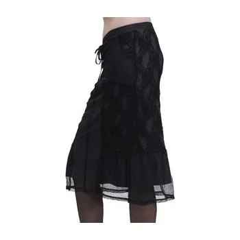 Dámská sukně import DE Gotická sukně dámská krajková šedá