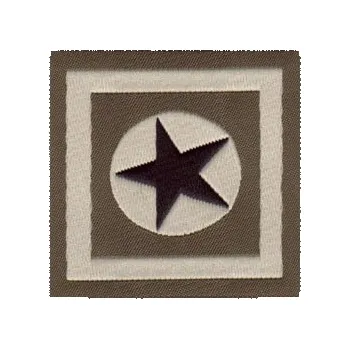 Nažehlovací etikety střední - hvězda