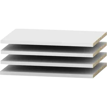 Šatní skříň Max-i Police 4 ks, bílá, 49,9x32,5, BETTY 4 BE04-006-00