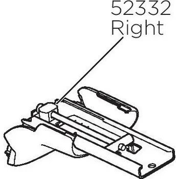 Příslušenství ke střešnímu nosiči Náhradní patka pravá Thule 52332 pro Thule 959x