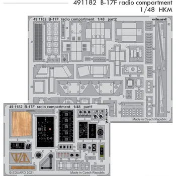 Plastikový model Eduard 1/48 B-17F radio compartment (HKM)