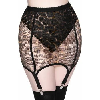 Dámská sukně sukně dámská KILLSTAR - Pussy Power Fishnet - LEO - XS