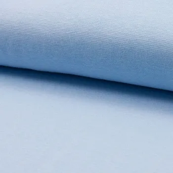 Náplet hladký RIB 1/1, světle modrý, š.70