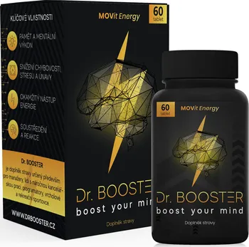 Přípravek na podporu paměti a spánku MOVit Energy Dr. Booster