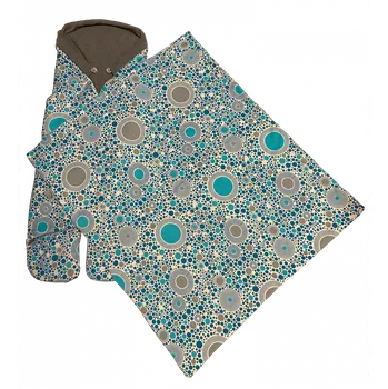 Zavinovačka CARATTI Set do kočárku Melody by C... deka a zavinovačka jaro-podzim Blue Dots