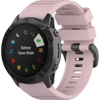 Příslušenství k chytrým hodinkám eses Sportovní silikonový řemínek pro Garmin - Růžový, QuickFit 26 mm