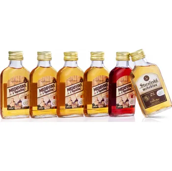 Medovina Včelařství Sláma Medovina z Vysočiny Speciální "degustační set" 6x 0,1 l + dárková taška
