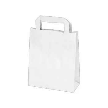 Dárková taška Papírové tašky bílé (PAP) 18 x 8 x 22 cm 47312