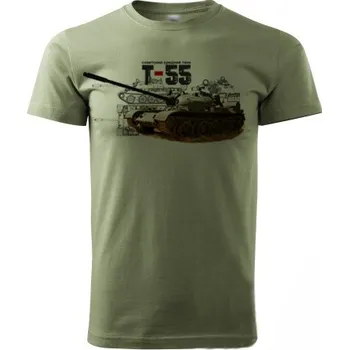 Pánské tričko STRIKER Tričko Tank T-55 Barva: Olivová, Velikost: M