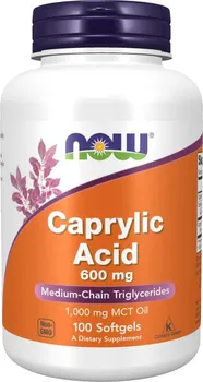 Přírodní produkt Now Foods Kyselina Kaprylová 600 mg 100 cps.