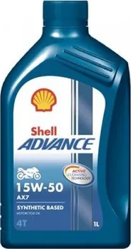 Motorový olej Shell Advance AX7 4T 15W-50 1 l