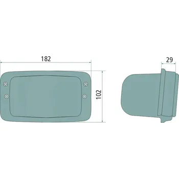 Přední světlomet Hella Pracovní světlomet H3 pro Fendt, G312900113020, G312900113010