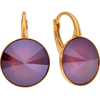 Náušnice Lafira stříbrné náušnice Dark Red Rivoli 3069 (visací)