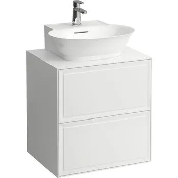 Koupelnový nábytek The New Classic - skříňka 58x45 pod umyvadlo H816852, 2 zásuvky, výřez, bílá lesklá H4060040856311