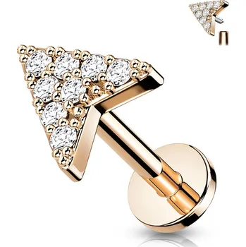 Piercing Šperky4U Labreta / cartilage piercing - šipka - LB0032RD-1208