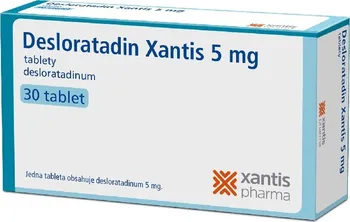 Lék na alergii SANECA PHARMACEUTICALS Desloratadin Xantis 5 mg 30 tbl.