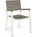 Keter Harmony 17201284 židle bílá/šedá