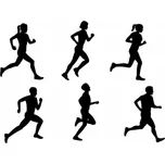 Caketools Vykrajovátka - siluety běžců - runner - 6ks