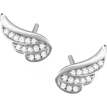 Náušnice Stříbrné náušnice andělských křídel se zirkony - Meucci SLE292