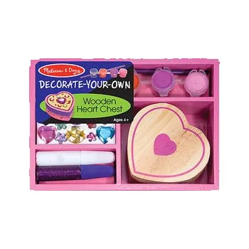 Dárková krabička Dřevěná krabička k vymalování Srdce
