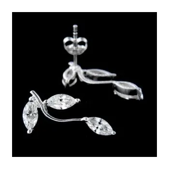 Náušnice Stříbrné náušnice na puzetu