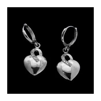 Náušnice Stříbrné náušnice kamenové kroužky