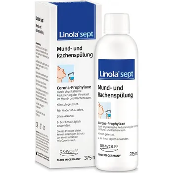 Drogerie Dr. Wolff Linola sept Roztok na kloktání a výplach úst 375 ml