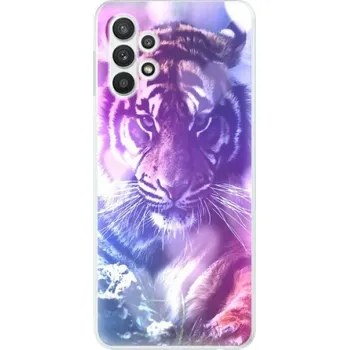 Pouzdro na mobilní telefon Odolné silikonové pouzdro iSaprio - Purple Tiger - Samsung Galaxy A32