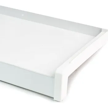 Parapet Parapet vnější hliníkový ohýbaný 0,8 mm - šířka 165 mm Barva: Bílá