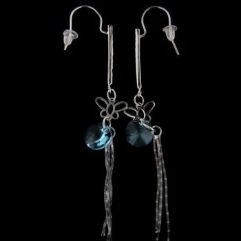 Náušnice Stříbrné náušnice s klasickým zapínáním