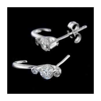 Náušnice Stříbrné náušnice na puzetu