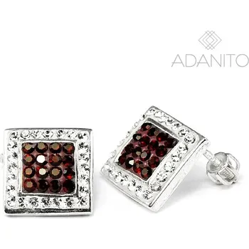 Náušnice Stříbrné náušnice na šroubek