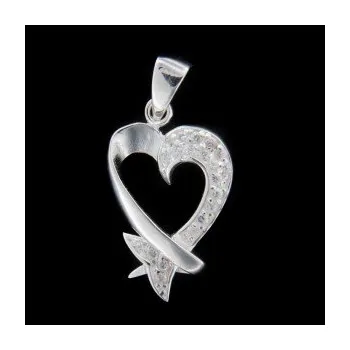 Přívěsek Stříbrný přívěsek srdce