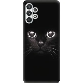 Pouzdro na mobilní telefon Odolné silikonové pouzdro iSaprio - Black Cat - Samsung Galaxy A32