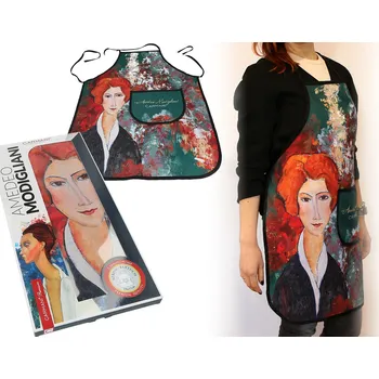 Carmani® Carmani - Kuchyňská zástěra A. Modiglian "Portrét ženy" v dárkové krabičce - 77*59 cm