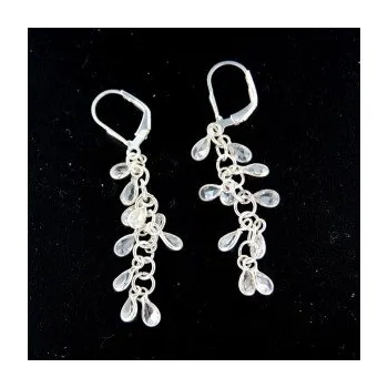 Náušnice Stříbrné náušnice s klasickým zapínáním