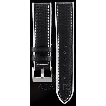 Řemínek na hodinky Silikonový řemínek na hodinky s karbonovým vzorem