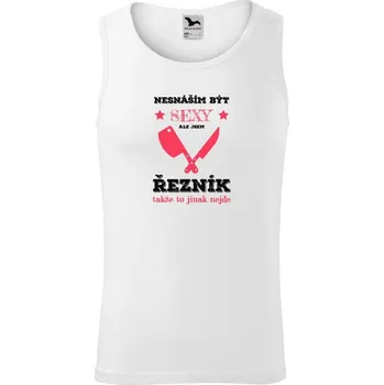 Pánské tílko Pánské tílko Malfini Core Nesnáším být sexy, ale jsem řezník