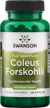 Přírodní produkt Swanson Coleus Forskohlii 400 mg 60 cps.