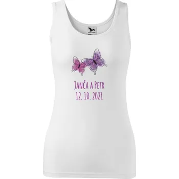 Dámské tílko Malfini Triumph Motýlci se jmény