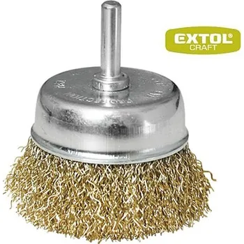 Brusný kotouč Kartáč drátěný, vlnitý, hrnkový kotouč, pomosazený, do vrtačky