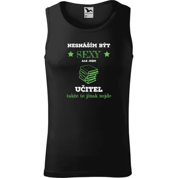 Pánské tílko Pánské tílko Malfini Core Nesnáším být sexy, ale jsem učitel