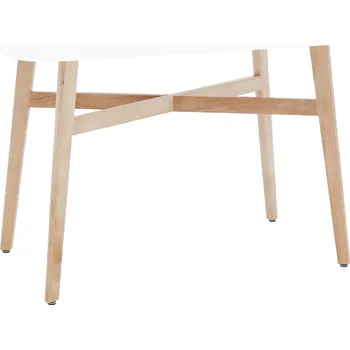 Jídelní stůl Jídelní stůl, bílá/přírodní, 120x80 cm, CYRUS 2 NEW