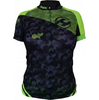 cyklistický dres DRES KRÁTKÝ DÁMSKÝ HAVEN SINGLETRAIL ČERNO/ZELENÝ Varianta: S