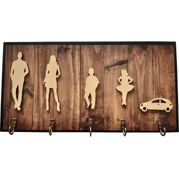 Věšák Věšák na klíče "RODINA" čislo: 5