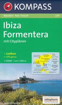 Ibiza, Formentera: Mit Cityplänen 1:50 000 - Nakladatelství Kompass Karten [DE] (2013)