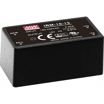 Měnič napětí MEAN WELL IRM-10-5 AC/DC zdroj do DPS 5 V/DC 2 A 10 W