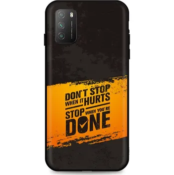 Pouzdro na mobilní telefon Kryt Xiaomi Poco M3 silikon Don´t Stop (obal neboli pouzdro na Xiaomi Poco M3)