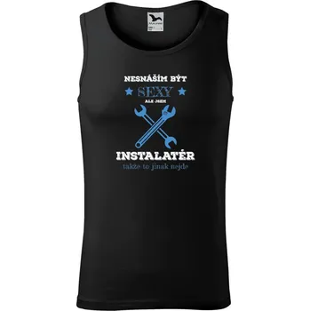 Pánské tílko Pánské tílko Malfini Core Nesnáším být sexy, ale jsem instalatér