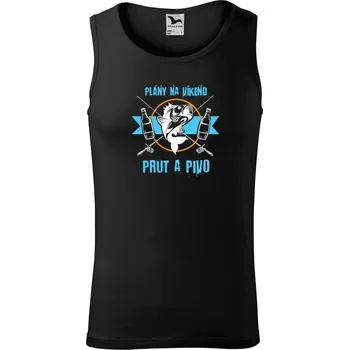 Pánské tílko Pánské tílko Malfini Core Plány na víkend - prut a pivo